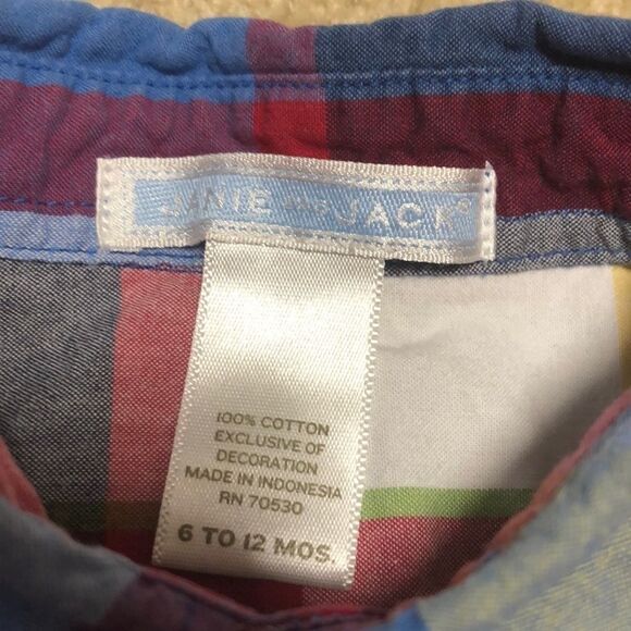 Janie  And Jack boys Short Sleeve Shirt Size 6/12 Months. - Picture 4 of 6